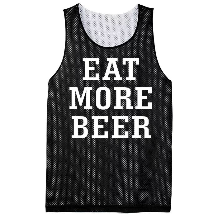 Eat More Beer Mesh Reversible Basketball Jersey Tank