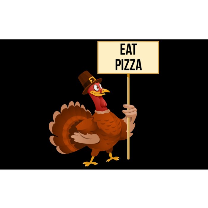 Eat Pizza Funny Turkey Bumper Sticker