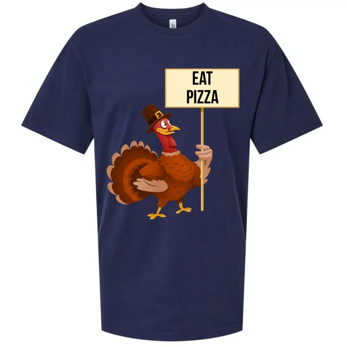 Eat Pizza Funny Turkey Sueded Cloud Jersey T-Shirt