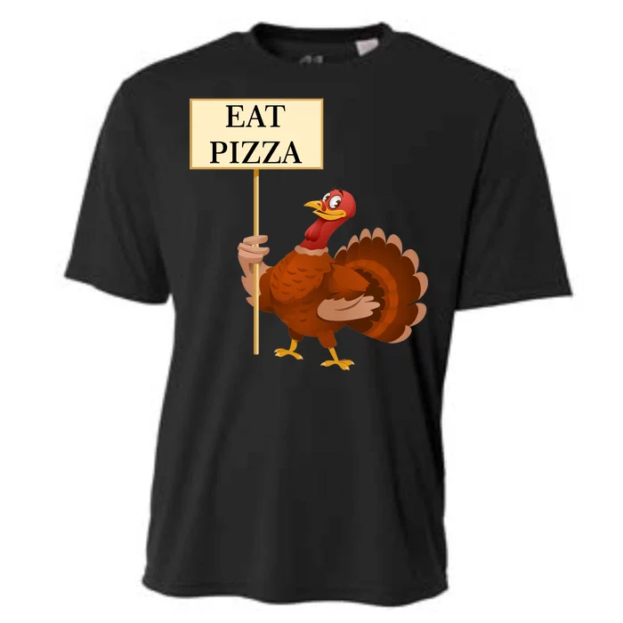 Eat Pizza Not Turkey Cooling Performance Crew T-Shirt