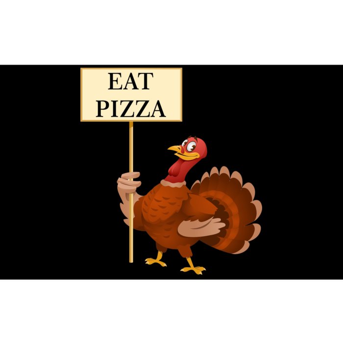 Eat Pizza Not Turkey Bumper Sticker