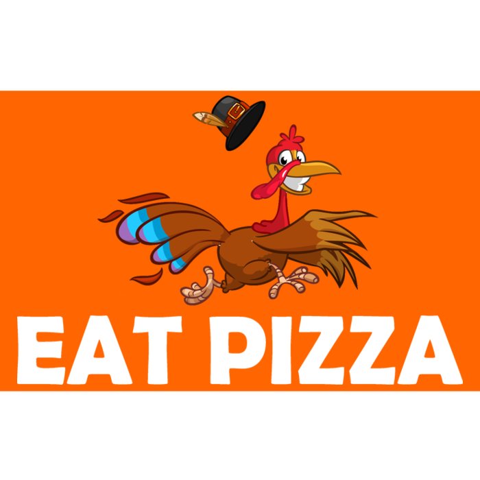 Eat Pizza Not Turkey Funny Thanksgiving Bumper Sticker