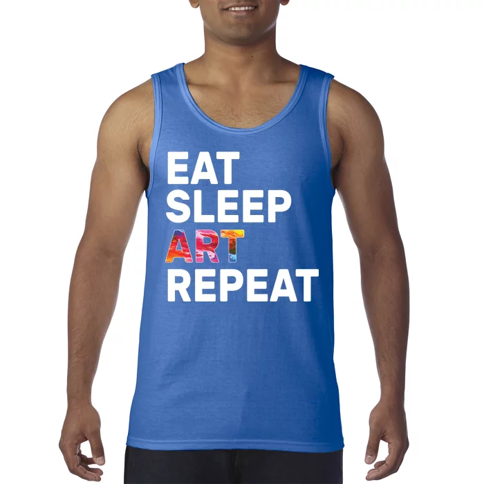 Eat Sleep Art Repeat Tank Top