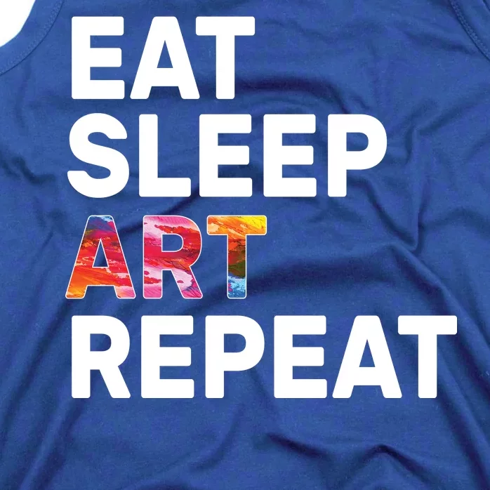 Eat Sleep Art Repeat Tank Top