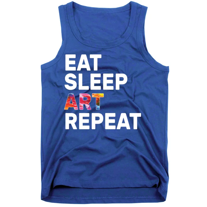 Eat Sleep Art Repeat Tank Top