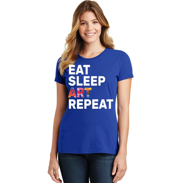 Eat Sleep Art Repeat Women's T-Shirt