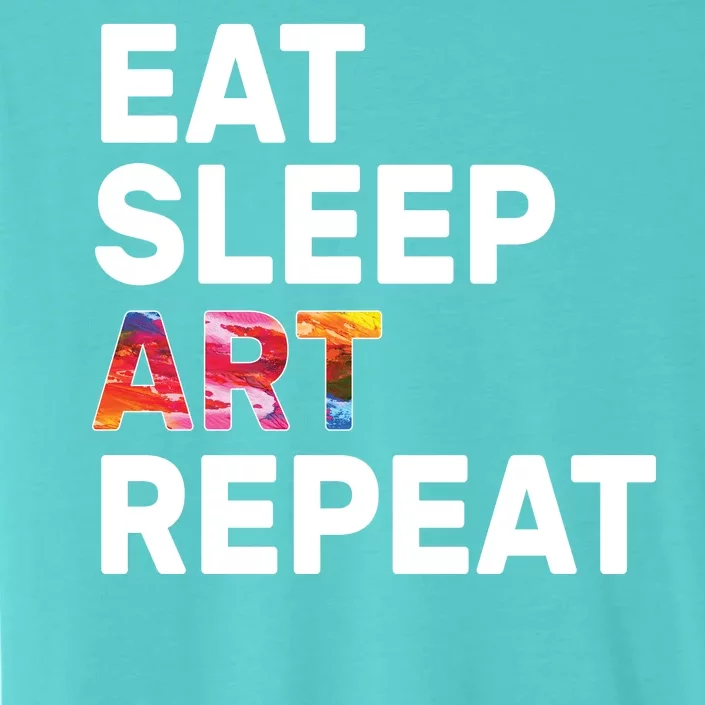 Eat Sleep Art Repeat ChromaSoft Performance T-Shirt