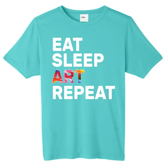 Eat Sleep Art Repeat ChromaSoft Performance T-Shirt