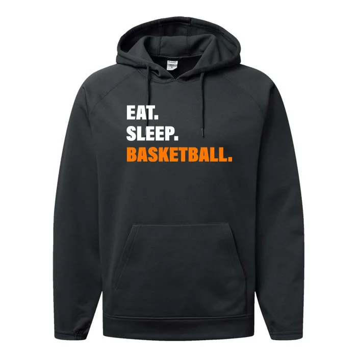 Eat Sleep Basketball Performance Fleece Hoodie