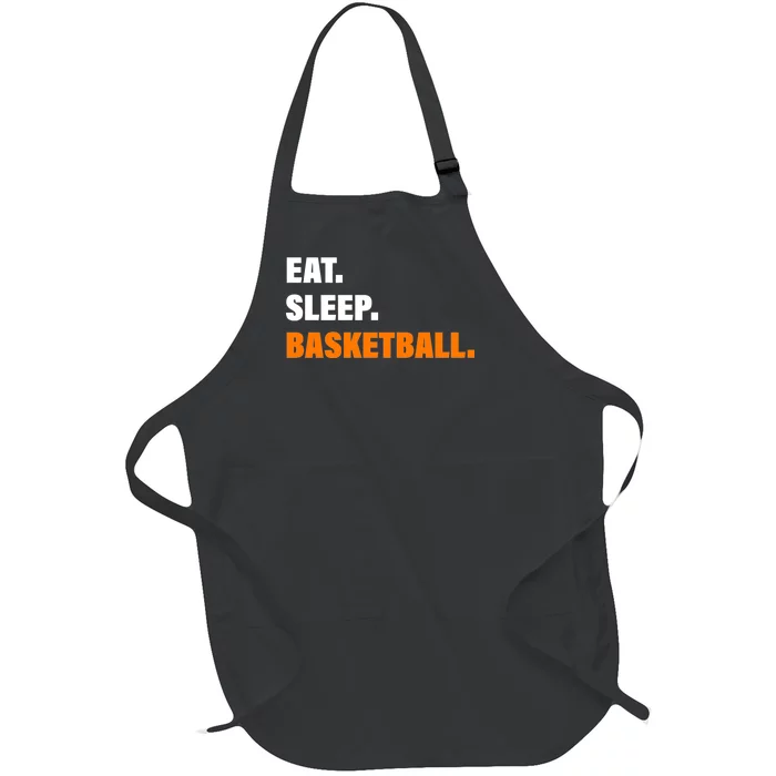 Eat Sleep Basketball Full-Length Apron With Pocket