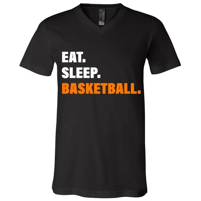 Eat Sleep Basketball V-Neck T-Shirt