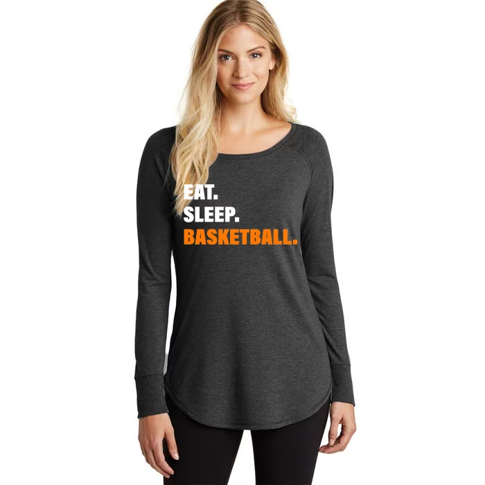 Eat Sleep Basketball Women's Perfect Tri Tunic Long Sleeve Shirt