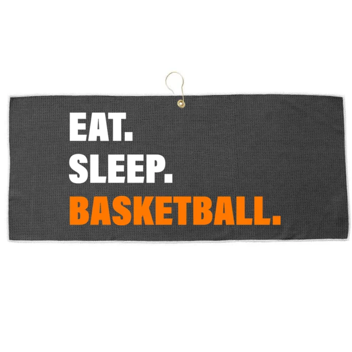 Eat Sleep Basketball Large Microfiber Waffle Golf Towel