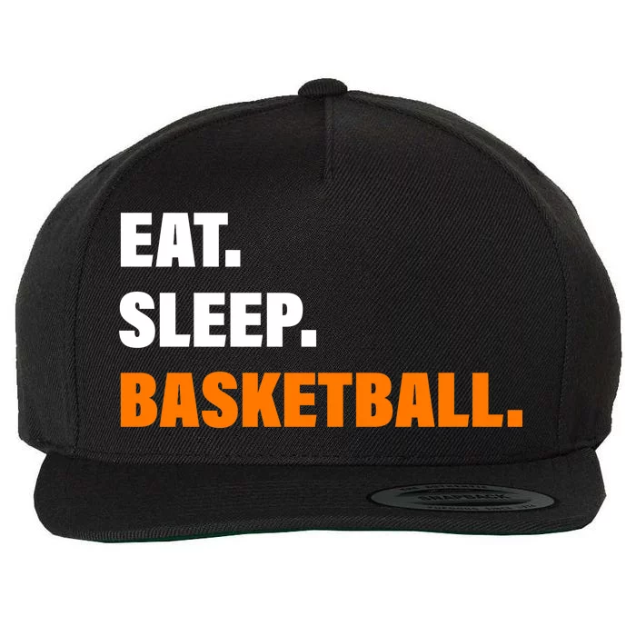 Eat Sleep Basketball Wool Snapback Cap