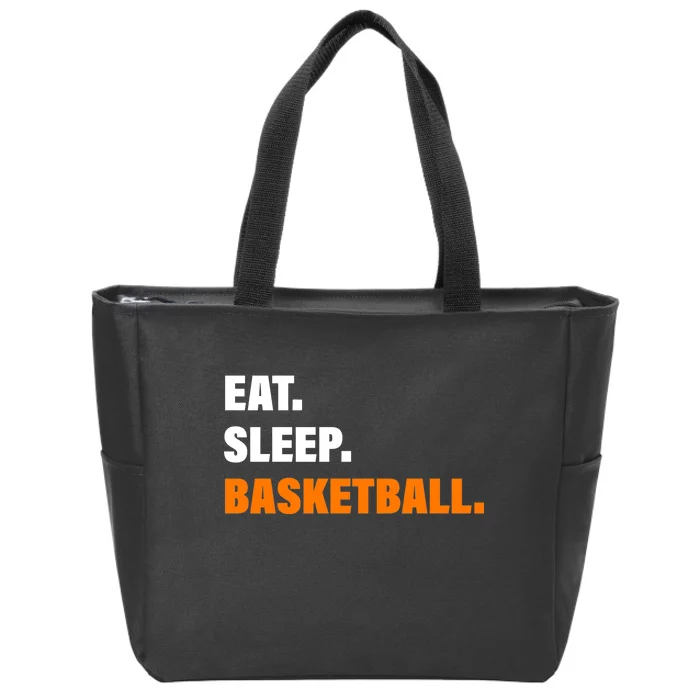 Eat Sleep Basketball Zip Tote Bag