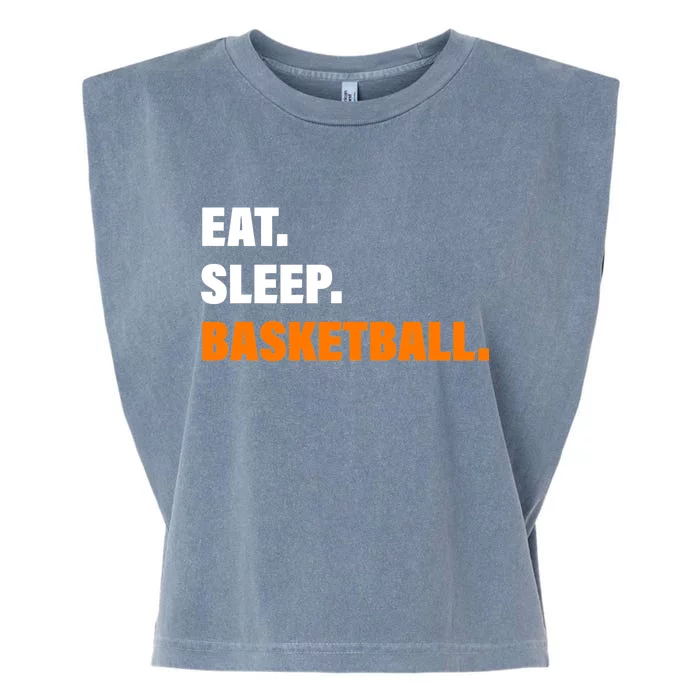 Eat Sleep Basketball Garment-Dyed Women's Muscle Tee