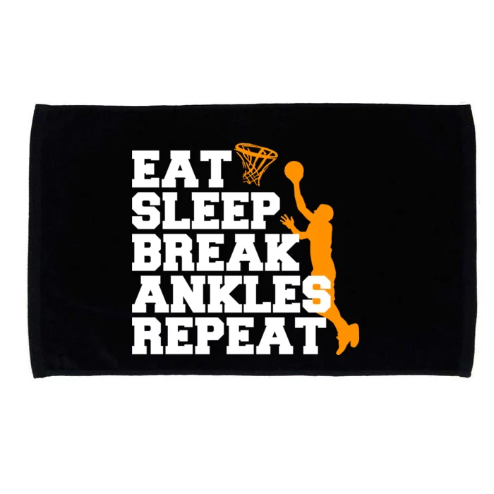 Eat Sleep Break Ankles Repeat Microfiber Hand Towel