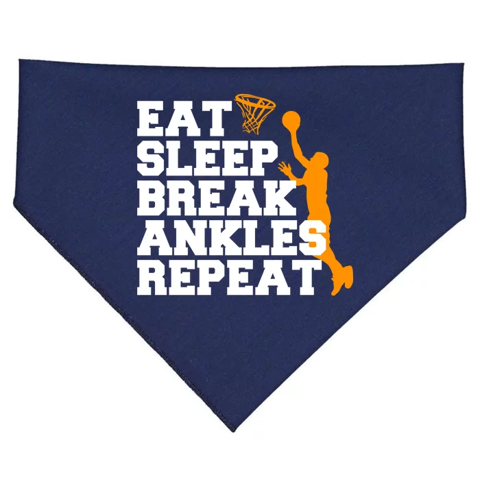 Eat Sleep Break Ankles Repeat USA-Made Doggie Bandana