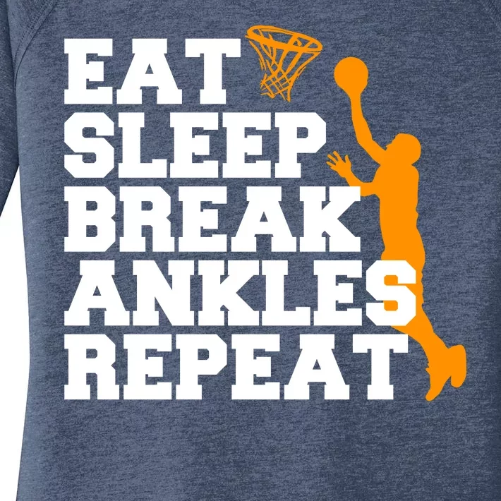 Eat Sleep Break Ankles Repeat Women's Perfect Tri Tunic Long Sleeve Shirt