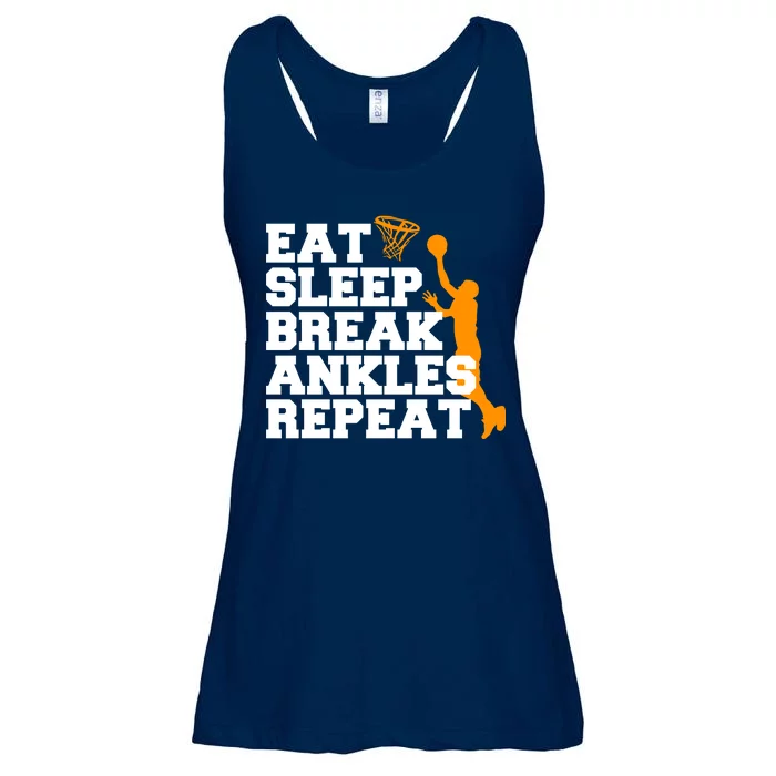 Eat Sleep Break Ankles Repeat Ladies Essential Flowy Tank