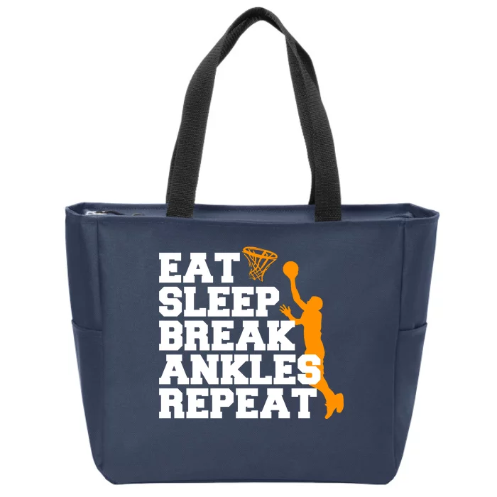 Eat Sleep Break Ankles Repeat Zip Tote Bag