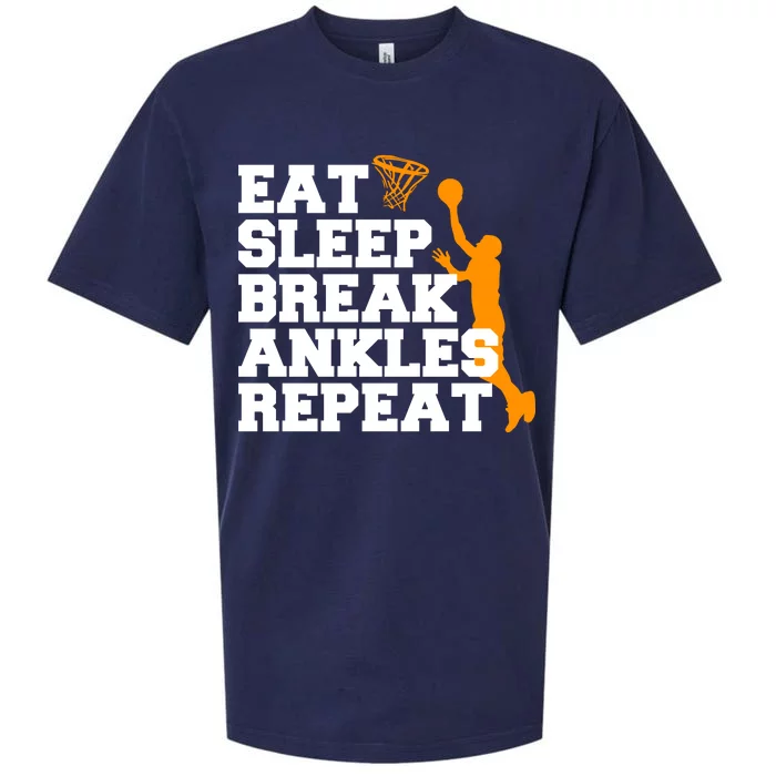 Eat Sleep Break Ankles Repeat Sueded Cloud Jersey T-Shirt