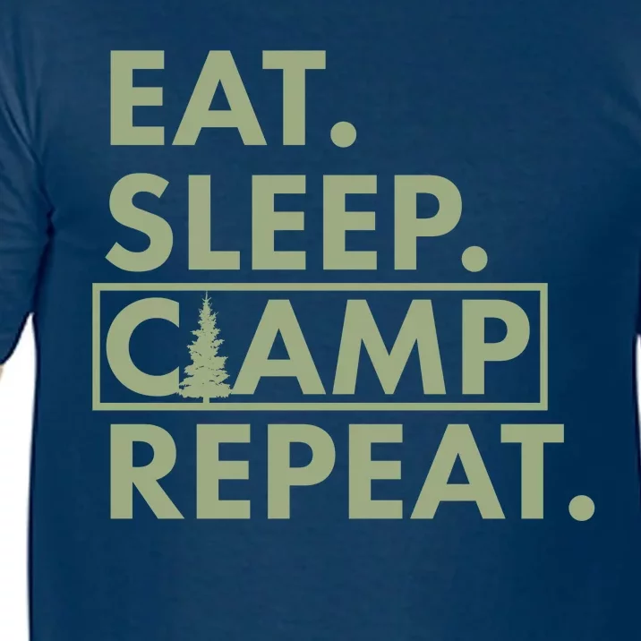 Eat Sleep Camp Repeat Camping Fan Comfort Colors T-Shirt