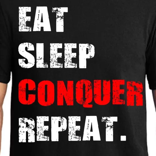 Eat Sleep Conquer Repeat Pajama Set