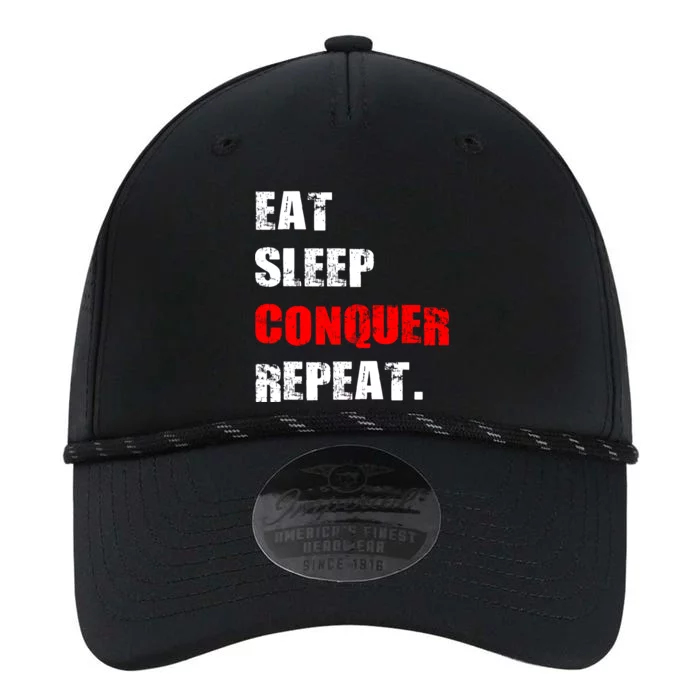 Eat Sleep Conquer Repeat Performance The Dyno Cap