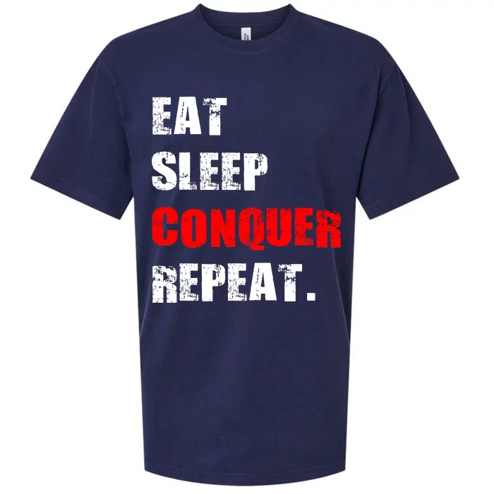 Eat Sleep Conquer Repeat Sueded Cloud Jersey T-Shirt