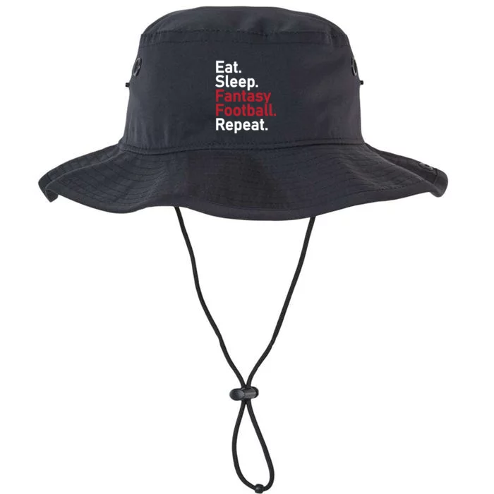 Eat Sleep Fantasy Football Repeat Legacy Cool Fit Booney Bucket Hat