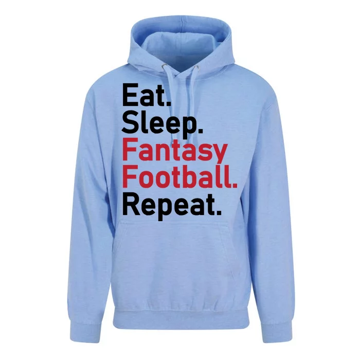 Eat Sleep Fantasy Football Repeat Unisex Surf Hoodie