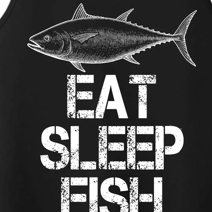 Eat Sleep Fish Fishing Fanatic Performance Tank