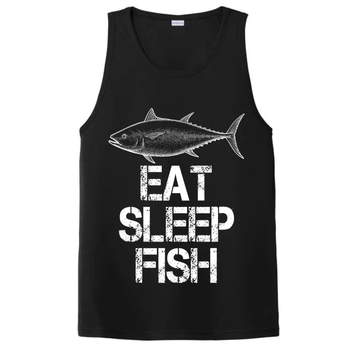 Eat Sleep Fish Fishing Fanatic Performance Tank