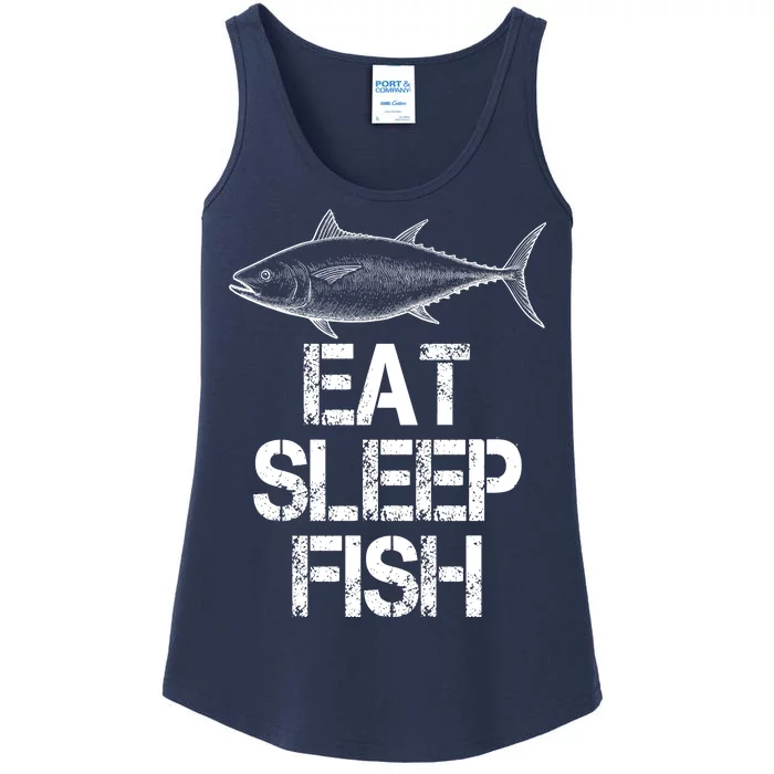 Eat Sleep Fish Fishing Fanatic Ladies Essential Tank