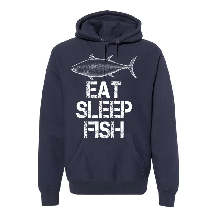 Eat Sleep Fish Fishing Fanatic Premium Hoodie