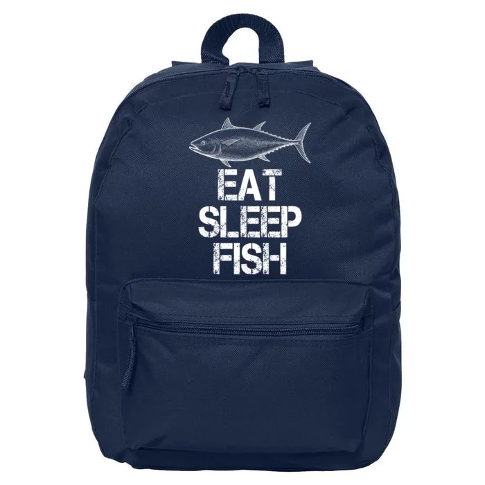 Eat Sleep Fish Fishing Fanatic 16 in Basic Backpack