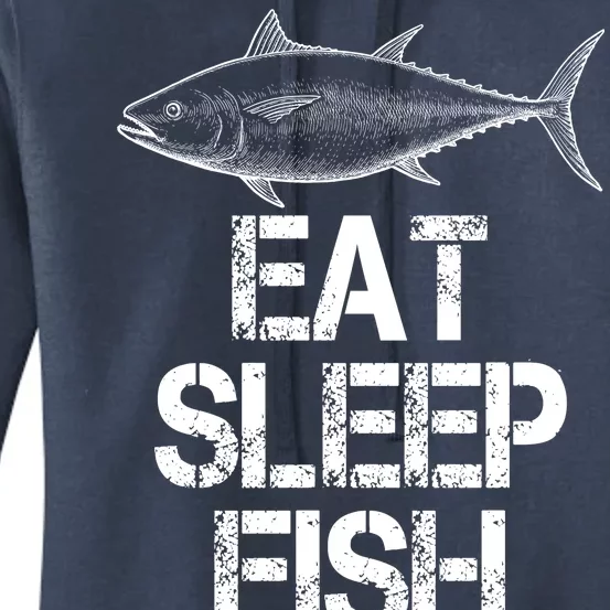 Eat Sleep Fish Fishing Fanatic Women's Pullover Hoodie