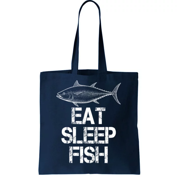 Eat Sleep Fish Fishing Fanatic Tote Bag