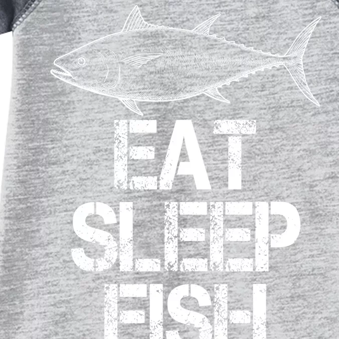 Eat Sleep Fish Fishing Fanatic Infant Baby Jersey Bodysuit