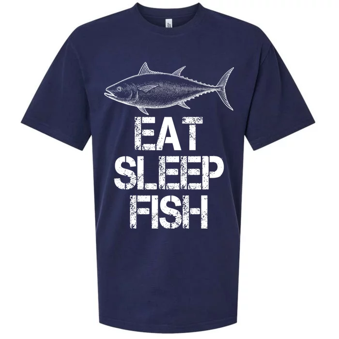 Eat Sleep Fish Fishing Fanatic Sueded Cloud Jersey T-Shirt