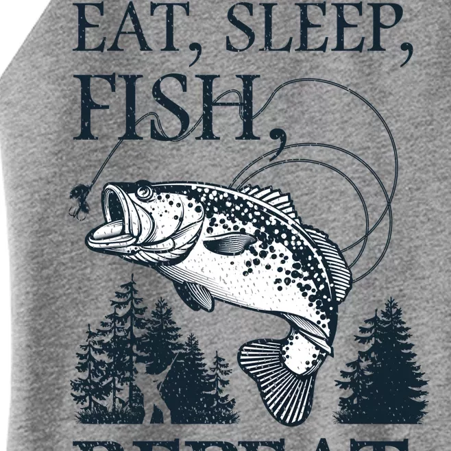 Eat Sleep Fish Repeat Women’s Perfect Tri Rocker Tank