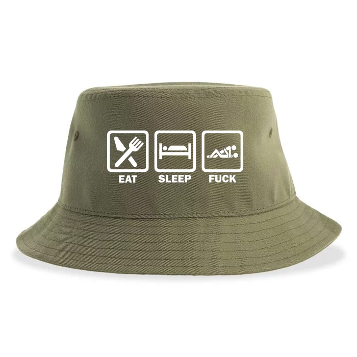 Eat Sleep Fuck Sustainable Bucket Hat