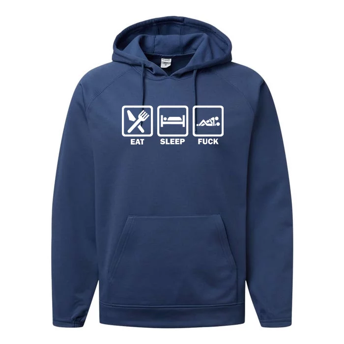 Eat Sleep Fuck Performance Fleece Hoodie