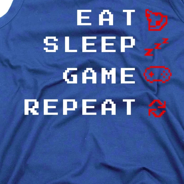 Eat Sleep Game Repeat Tank Top