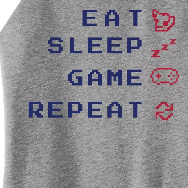 Eat Sleep Game Repeat Women’s Perfect Tri Rocker Tank