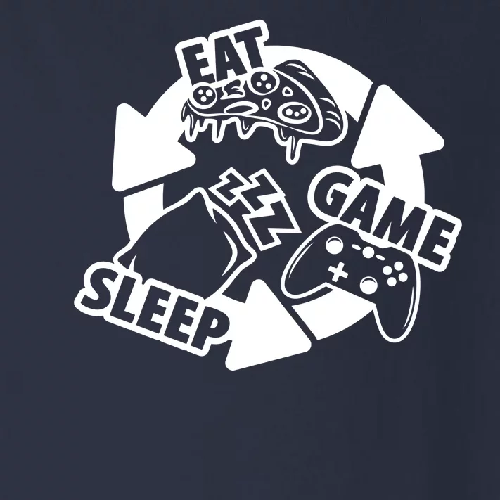 Eat Sleep Game Repeat Funny Gamer Toddler Long Sleeve Shirt