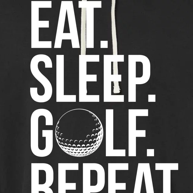 Eat Sleep Golf Repeat Garment-Dyed Fleece Hoodie