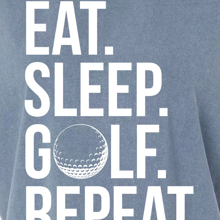 Eat Sleep Golf Repeat Garment-Dyed Women's Muscle Tee