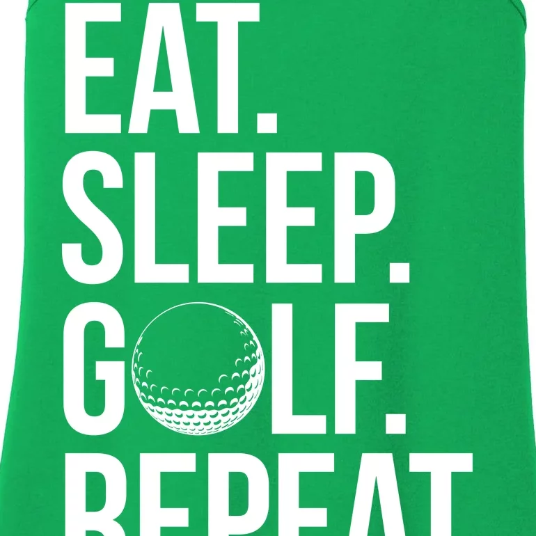 Eat Sleep Golf Repeat Ladies Essential Tank